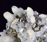 6.6cms QUARTZ PYRITE HUARON  Peru Tetrahedrite Sphalerite Crystals Old Stock Collector  Mineral Specimen Q281