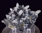 8.2cms QUARTZ PYRITE HUARON  Peru Tetrahedrite Sphalerite Crystals Old Stock Collector  Mineral Specimen Q282