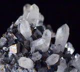 8.2cms QUARTZ PYRITE HUARON  Peru Tetrahedrite Sphalerite Crystals Old Stock Collector  Mineral Specimen Q282