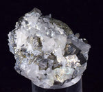 4cms QUARTZ PYRITE HUARON  Peru Tetrahedrite Sphalerite Crystals Old Stock Collector  Mineral Specimen Q285