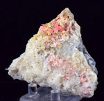 7.8cms RHODOCHROSITE RHOMBOHEDRAL QUARTZ Crystals Huayllapon Pasto Bueno Mine Peru Collector Mineral Specimen R190