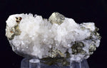 6.6cms QUARTZ PYRITE HUARON  Peru Crystals Old Stock Collector  Mineral Specimen M178