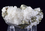 6.6cms QUARTZ PYRITE HUARON  Peru Crystals Old Stock Collector  Mineral Specimen M178