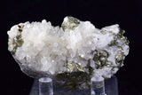 6.6cms QUARTZ PYRITE HUARON  Peru Crystals Old Stock Collector  Mineral Specimen M178