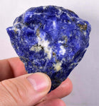 129grams SODALITE ROUGH Bolivia Translucent Dark Blue Premium Ankerite Burbankite Dawsonite Hisingerite Facet Mineral Specimen  P206