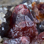 5.1cms RHODOCHROSITE CRYSTALS Peru Manganite 2000 Year Discovery Uchucchacua Mine Gemstone Collector Mineral Specimen R291