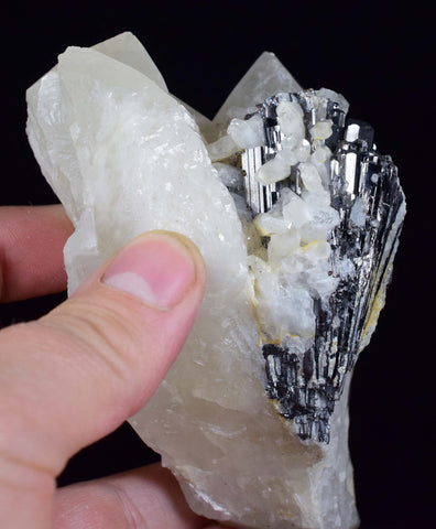 10.5cms HUBNERITE QUARTZ CRYSTALS Mineral Specimen Collector Peru M189