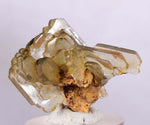 3.2cms GEMMY BARITE CRYSTALS Peru Golden Brown Shiny Translucent Mineral Specimen F333