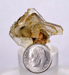 3.2cms GEMMY BARITE CRYSTALS Peru Golden Brown Shiny Translucent Mineral Specimen F333