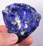 129grams SODALITE ROUGH Bolivia Translucent Dark Blue Premium Ankerite Burbankite Dawsonite Hisingerite Facet Mineral Specimen  P206