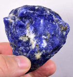 129grams SODALITE ROUGH Bolivia Translucent Dark Blue Premium Ankerite Burbankite Dawsonite Hisingerite Facet Mineral Specimen  P206