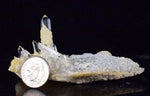 7.5cms WAVELLITE QUARTZ CRYSTALS Bolivia Potosi Spheres Vauxite Collector Yellow Rare Phosphate Mineral Specimen X4