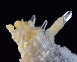 7.5cms WAVELLITE QUARTZ CRYSTALS Bolivia Potosi Spheres Vauxite Collector Yellow Rare Phosphate Mineral Specimen X4