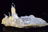 7.5cms WAVELLITE QUARTZ CRYSTALS Bolivia Potosi Spheres Vauxite Collector Yellow Rare Phosphate Mineral Specimen X4