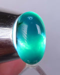 8.5carats GEM SILICA CHRYSOCOLLA Emeraldine Chalcedony Lily Mine Peru Cabochon Quartz Malachite Color Jade Color B844
