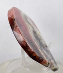 6.2cms RHODOCHROSITE QUARTZ PYRITE Peru Sculpture Slab Polished Art Decoration Jewelry Translucent Pendant Banded Mineral Specimen R321