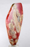 10.2cms RHODOCHROSITE QUARTZ PYRITE Peru Sculpture Slab Polished Art Decoration Jewelry Translucent Pendant Banded Mineral Specimen R327