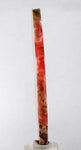 10.2cms RHODOCHROSITE QUARTZ PYRITE Peru Sculpture Slab Polished Art Decoration Jewelry Translucent Pendant Banded Mineral Specimen R327