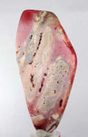 10.2cms RHODOCHROSITE QUARTZ PYRITE Peru Sculpture Slab Polished Art Decoration Jewelry Translucent Pendant Banded Mineral Specimen R327