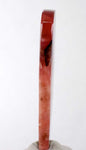 6.6cms RHODOCHROSITE QUARTZ PYRITE Peru Sculpture Slab Polished Art Decoration Jewelry Translucent Pendant Banded Mineral Specimen R330