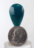 11.5 carats BLUE CHALCEDONY QUARTZ Green Peru Cabochon Pendant Emerald Color Jade Color B863