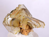 3.2cms GEMMY BARITE CRYSTALS Peru Golden Brown Shiny Translucent Mineral Specimen F333