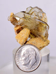 3.5cms GEMMY BARITE CRYSTALS Peru Golden Brown Shiny Translucent Mineral Specimen F337