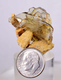 3.5cms GEMMY BARITE CRYSTALS Peru Golden Brown Shiny Translucent Mineral Specimen F337