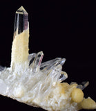 7.5cms WAVELLITE QUARTZ CRYSTALS Bolivia Potosi Spheres Vauxite Collector Yellow Rare Phosphate Mineral Specimen X4