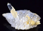 7.5cms WAVELLITE QUARTZ CRYSTALS Bolivia Potosi Spheres Vauxite Collector Yellow Rare Phosphate Mineral Specimen X4