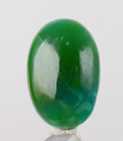 9carats GEM SILICA CHRYSOCOLLA Emeraldine Chalcedony Lily Mine Peru Cabochon Quartz Malachite Emerald Color Jade Color B846