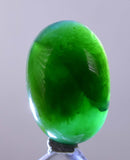 9carats GEM SILICA CHRYSOCOLLA Emeraldine Chalcedony Lily Mine Peru Cabochon Quartz Malachite Emerald Color Jade Color B846
