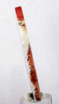 7.2cms RHODOCHROSITE QUARTZ PYRITE Peru Sculpture Slab Polished Art Decoration Jewelry Translucent Pendant Banded Mineral Specimen R329