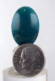 16.5 carats BLUE CHALCEDONY QUARTZ Green Peru Cabochon Pendant Emerald Color Jade Color B861