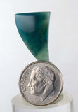 10.5 carats BLUE CHALCEDONY QUARTZ Green Peru Cabochon Pendant Emerald Color Jade Color B865