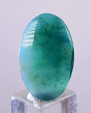 8.5 carats BLUE CHALCEDONY QUARTZ Green Peru Cabochon Pendant Emerald Color Jade Color B868