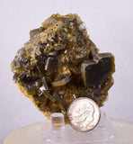 6cm Golden BARITE CRYSTALS Peru Translucent Mineral Specimen F359