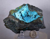 10cms DRUZY CHRYSOCOLLA STALACTITE Cuprite Peru Mineral Specimen D203