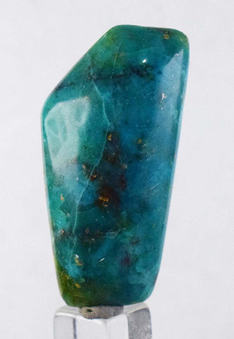 52cts GEM SILICA CHRYSOCOLLA Emeraldine Chalcedony Peru Cabochon Quartz Emerald Color Jade Color B876