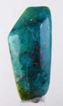 52cts GEM SILICA CHRYSOCOLLA Emeraldine Chalcedony Peru Cabochon Quartz Emerald Color Jade Color B876