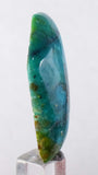 52cts GEM SILICA CHRYSOCOLLA Emeraldine Chalcedony Peru Cabochon Quartz Emerald Color Jade Color B876