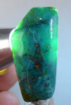 52cts GEM SILICA CHRYSOCOLLA Emeraldine Chalcedony Peru Cabochon Quartz Emerald Color Jade Color B876