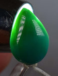 6carats GEM SILICA CHRYSOCOLLA Emeraldine Chalcedony Lily Mine Peru Cabochon Quartz Malachite Emerald Color Jade Color B884