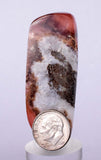 5.8cms RHODOCHROSITE QUARTZ Peru Sculpture Slab Polished Art Decoration Jewelry Translucent Pendant Banded Mineral Specimen R334