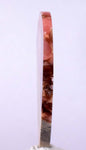 6.8cms RHODOCHROSITE QUARTZ Peru Sculpture Slab Polished Art Decoration Jewelry Translucent Pendant Banded Mineral Specimen R336