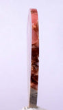 6.8cms RHODOCHROSITE QUARTZ Peru Sculpture Slab Polished Art Decoration Jewelry Translucent Pendant Banded Mineral Specimen R336