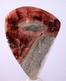 6.8cms RHODOCHROSITE QUARTZ Peru Sculpture Slab Polished Art Decoration Jewelry Translucent Pendant Banded Mineral Specimen R336