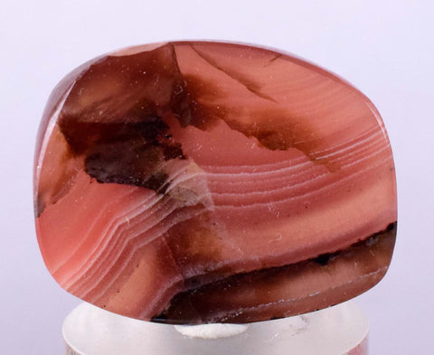 3cms RHODOCHROSITE QUARTZ Peru Sculpture Slab Polished Art Decoration Jewelry Translucent Pendant Banded Mineral Specimen R337