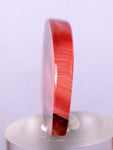 3cms RHODOCHROSITE QUARTZ Peru Sculpture Slab Polished Art Decoration Jewelry Translucent Pendant Banded Mineral Specimen R337