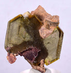 3.9cm Golden BARITE CRYSTALS Peru Translucent Mineral Specimen F353